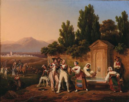 TRUPPE NAPOLEONICHE NELLA CAMPAGNA LAZIALE, 1846