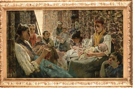 Sample artwork by Telemaco Signorini (1835 - 1901), known for painting - View similar artists and auction records
