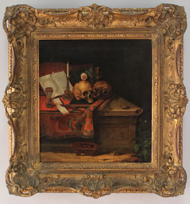 Momento Mori by Friedrich August Schlegel - Auction record, sale price, and art valuation. Compare with similar artists and explore comparable artworks.