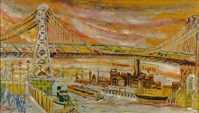Williamsburg Bridge in New York Ciry