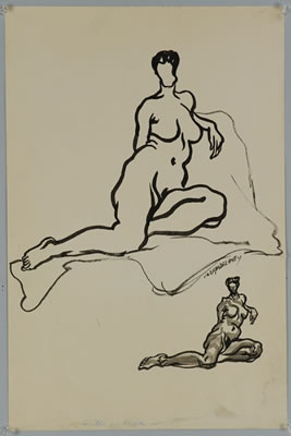 Two female nudes