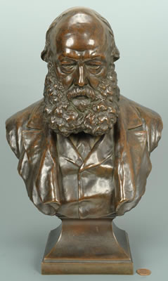 Bust of a gentleman, possibly R. Gascoyne-Cecil, 3rd Marquess of Salisbury (1830-1918)