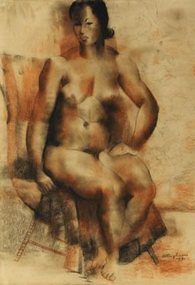 Seated nude