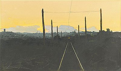 Knoxville cityscape at dusk