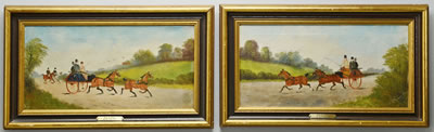 Pair of Carraige Scenes