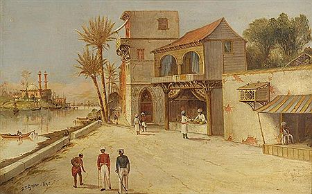 Indian market streetscape