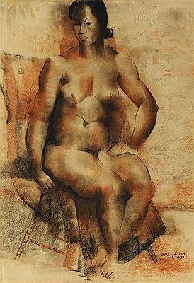 Seated nude