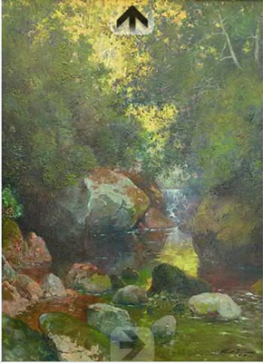 Le ruisseau de Saint Maur près Prat (Ariège).