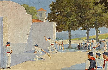 Pelotari au fronton