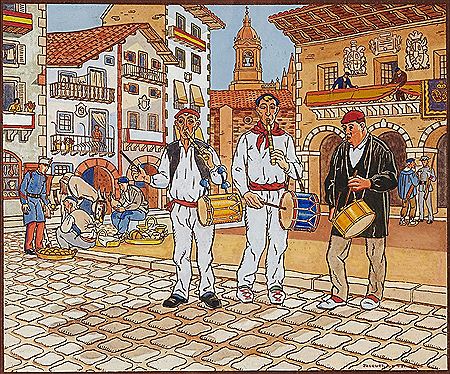 La Fanfare basque by Jacques Le Tanneur - Auction record, sale price, and art valuation. Compare with similar artists and explore comparable artworks.