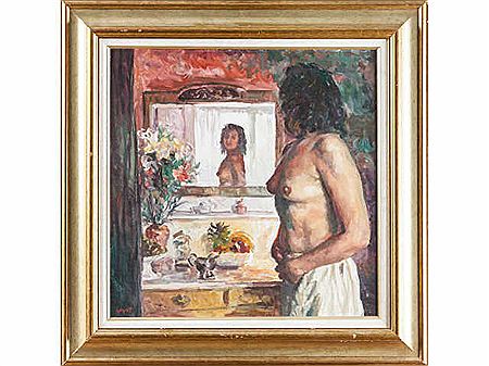 Nu au miroir