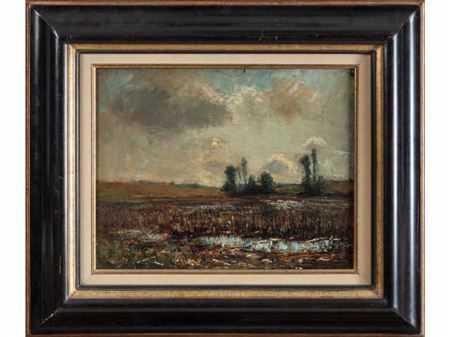 "Etang le soir"