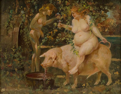SCENA BACCHICA DI MENADI by Temistocle A Lamesi - Auction record, sale price, and art valuation. Compare with similar artists and explore comparable artworks.