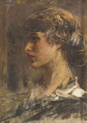 GIOVANE DONNA DI PROFILO