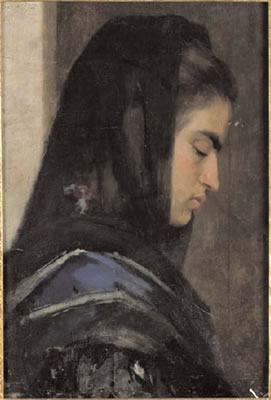 PROFILO DI DONNA VELATA