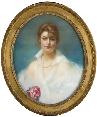Ritratto di donna con fiore