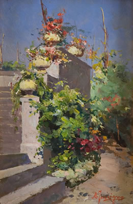 Piante in giardino by Antonio Ferrigno - Auction record, sale price, and art valuation. Compare with similar artists and explore comparable artworks.