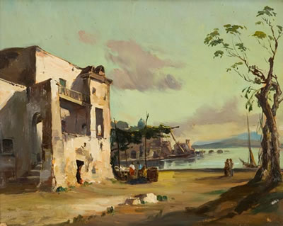 Marina nei pressi di Napoli by Michele de Simone - Auction record, sale price, and art valuation. Compare with similar artists and explore comparable artworks.