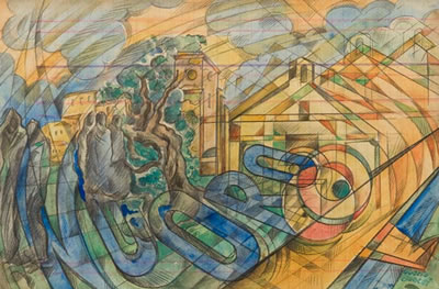 Sample artwork by Uberto Bonetti (1909 - 1993), known for painting - View similar artists and auction records