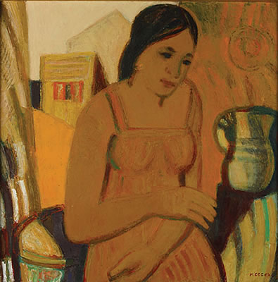 Dame dans un intérieur