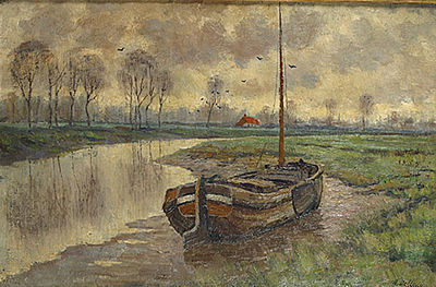 Sur la Nethe par temps de pluie