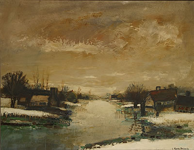 Sample artwork by Lucien Van Den Driessche (1926 - 1991), known for painting - View similar artists and auction records