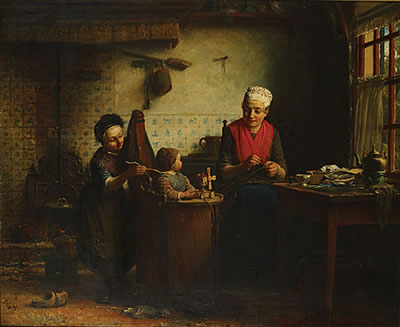 Moeder met kinderen in een interieur/Maternité dans un intérieur by Hendrik Valkenburg - Auction record, sale price, and art valuation. Compare with similar artists and explore comparable artworks.