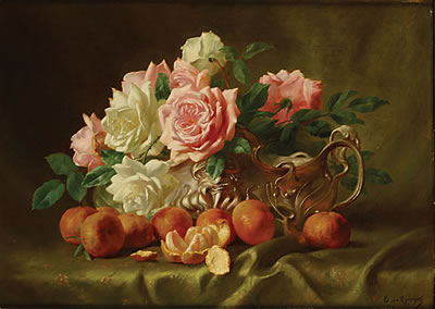 Stilleven met rozen en sinaasappels/Nature morte aux roses et oranges