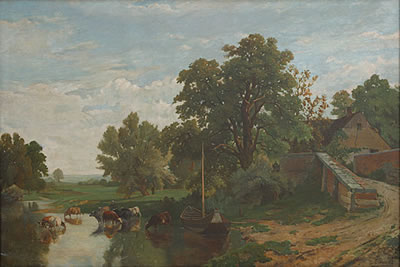 Vee in het water/Bétail dans l'eau by Edward Verpoorten - Auction record, sale price, and art valuation. Compare with similar artists and explore comparable artworks.