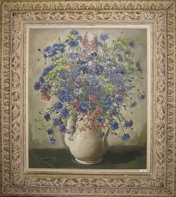 Witte vaas met bloemen / Vase blanc aux fleurs by Julien Creytens - Auction record, sale price, and art valuation. Compare with similar artists and explore comparable artworks.