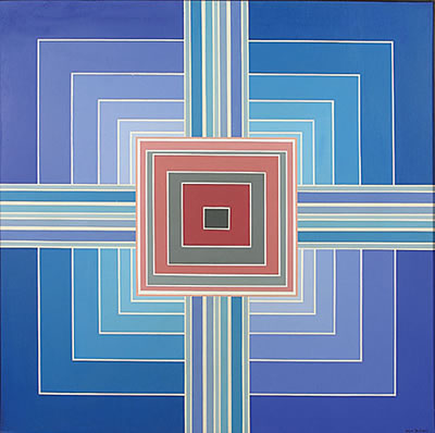 Blauw en gele compositie / Composition bleue et jaune
