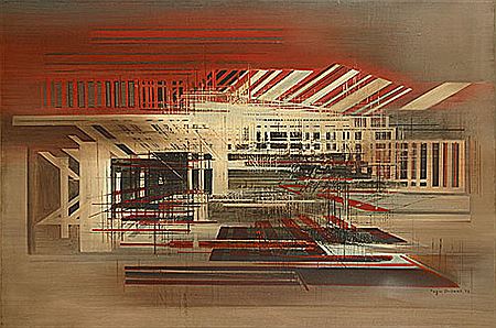 Architecturale compositie / Composition architecturale by Roger Dudant - Auction record, sale price, and art valuation. Compare with similar artists and explore comparable artworks.