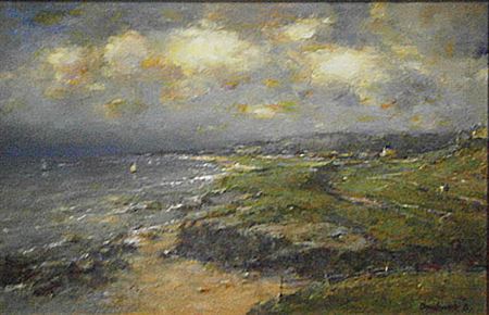 Baai van Benerville aan de Normandische kust / Baie de Benerville à la côte normande