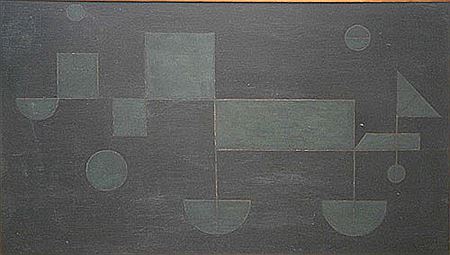 Groene compositie voor donkere achtergrond by Herman Denkens - Auction record, sale price, and art valuation. Compare with similar artists and explore comparable artworks.
