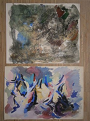 Twee composities by Petra Mono - Auction record, sale price, and art valuation. Compare with similar artists and explore comparable artworks.