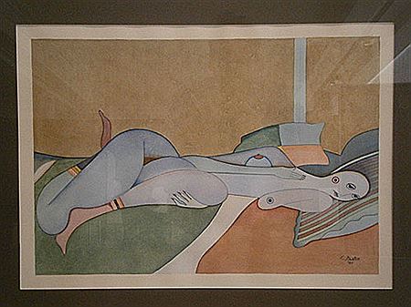 Sample artwork by Leopold Faster (1921 - 1992), known for painting - View similar artists and auction records