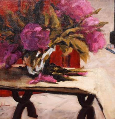 PIVOINES SUR TABLE BASSE by Isabelle Delannoy - Auction record, sale price, and art valuation. Compare with similar artists and explore comparable artworks.