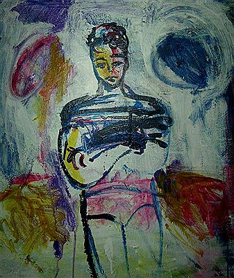 Sample artwork by Bernard Rolland (Born 1953), known for painting - View similar artists and auction records