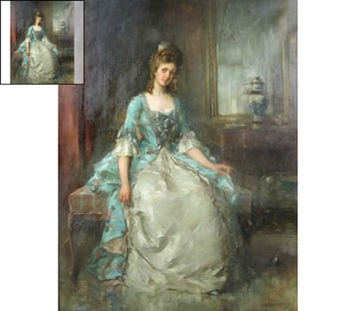 Sample artwork by James Edgar Mitchell (1871 - 1922), known for portrait, figure and landscape painting, teaching - View similar artists and auction records