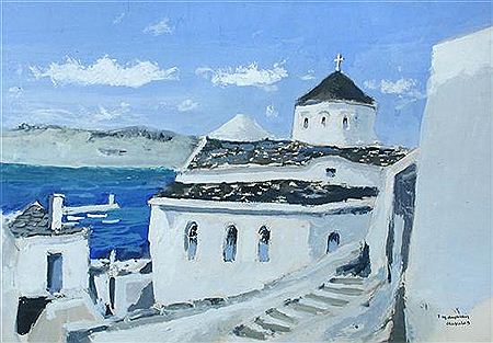 Greek Church; and Fishing Boats on the Shore (2) by Rene Marie Dujardin - Auction record, sale price, and art valuation. Compare with similar artists and explore comparable artworks.