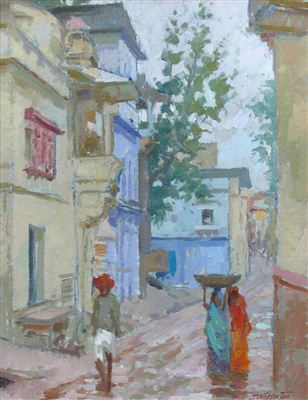 Sample artwork by James Horton (Born 1948), known for painting - View similar artists and auction records