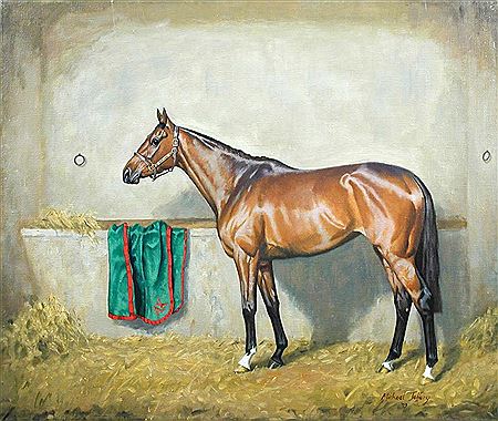 Sample artwork by Michael Jeffery (1941 - 2013), known for horse, equestrian painting - View similar artists and auction records