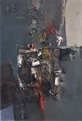 Sample artwork by Lino Dinetto (Born 1927), known for abstract and religious motif painting - View similar artists and auction records