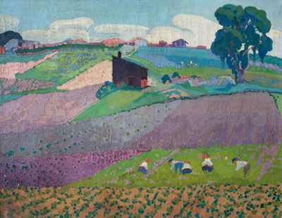 Sample artwork by Melchor Mendez Magarinos (1885 - 1945), known for influenced by andre lhote, othon friez, and raoul dufy. - View similar artists and auction records