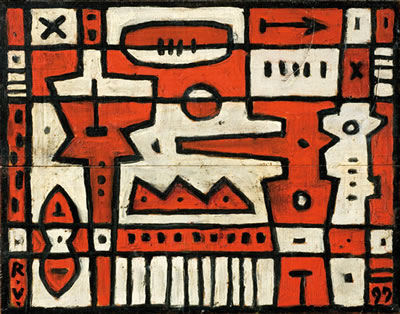 Composición en rojo y blanco by Rodolfo Visca - Auction record, sale price, and art valuation. Compare with similar artists and explore comparable artworks.