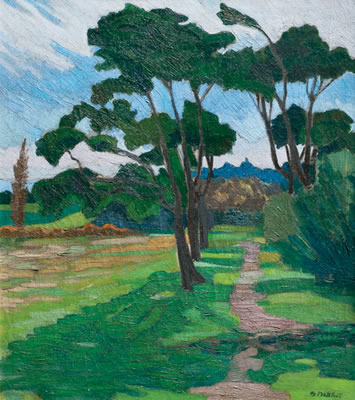 Paisaje con arboles