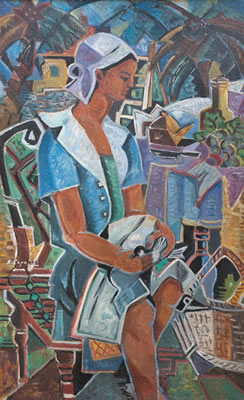 Sample artwork by Sara Capurro (1922 - 1997), known for painting - View similar artists and auction records