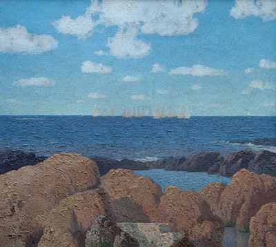 VELEROS EN EL PUERTO DEL BUCEO by Carlos Maria Santiago - Auction record, sale price, and art valuation. Compare with similar artists and explore comparable artworks.