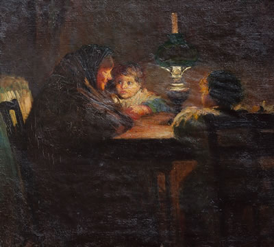 Bajo la luz de un farol