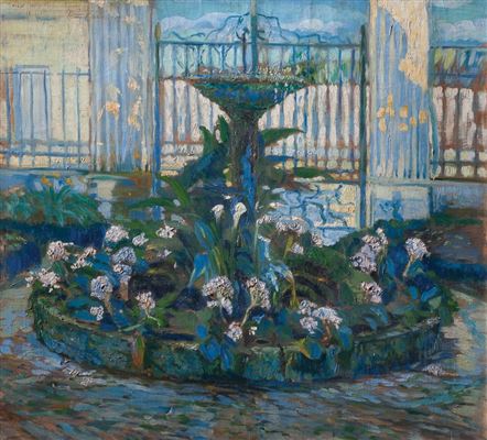 La fuente by Guillermo Ciro Rodriguez - Auction record, sale price, and art valuation. Compare with similar artists and explore comparable artworks.